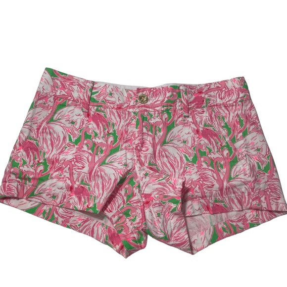 Lilly‎ Pulitzer 4 Swan Print Shorts The Walsh Pockets - Picture 2 of 4